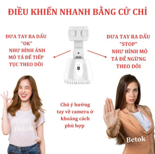 Giá Đỡ Điện Thoại Xoay 360 Độ BETOK Smart Gimbal