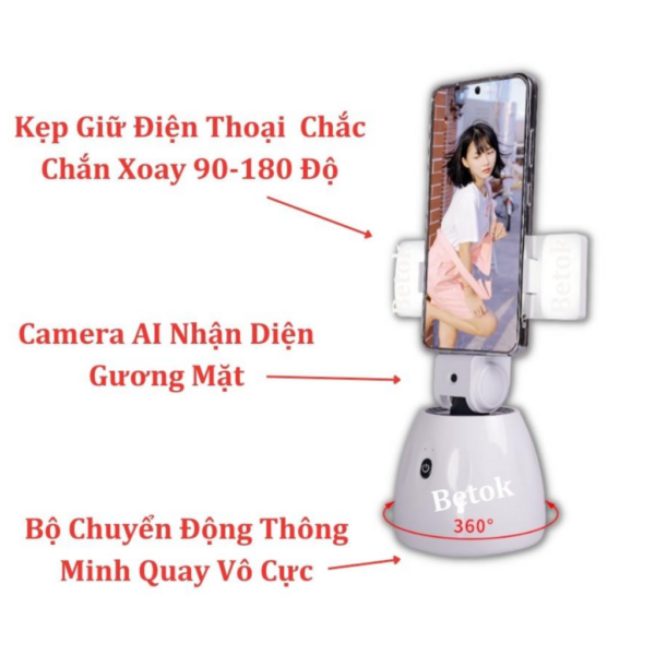 Giá Đỡ Điện Thoại Xoay 360 Độ BETOK Smart Gimbal