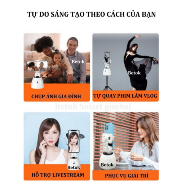 Giá Đỡ Điện Thoại Xoay 360 Độ BETOK Smart Gimbal