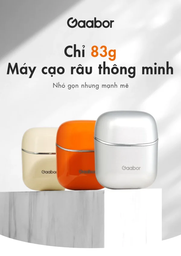 Gaabor Máy cạo râu ER-T01A, lưỡi dao 3D ôm vòng, chống nước IPX7 cạo khô & ướt - Hình ảnh 7